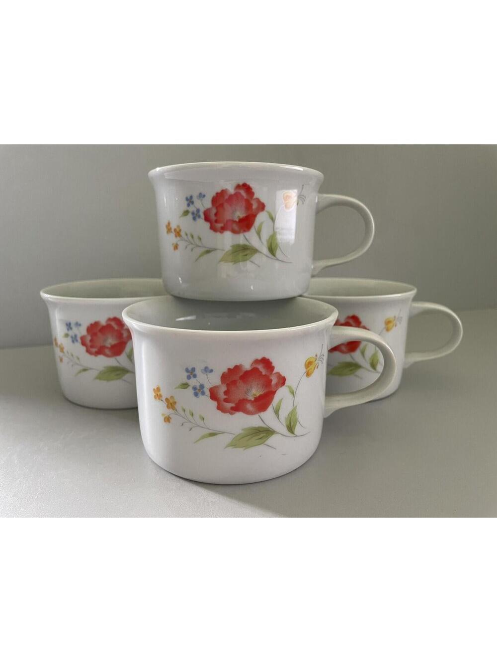 Vintage HEARTHSIDE "Bake N' Serve" SOUP MUG (Set of 4)